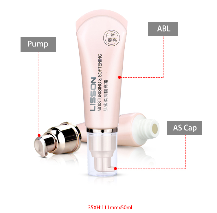 Empty Comsetic Tube Packaging with Pump