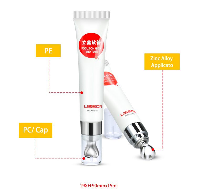 15ml Zinc Alloy Eye Cream Tube