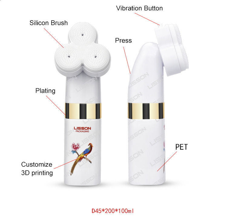 Vibration Face Cleanser Brush Bottle