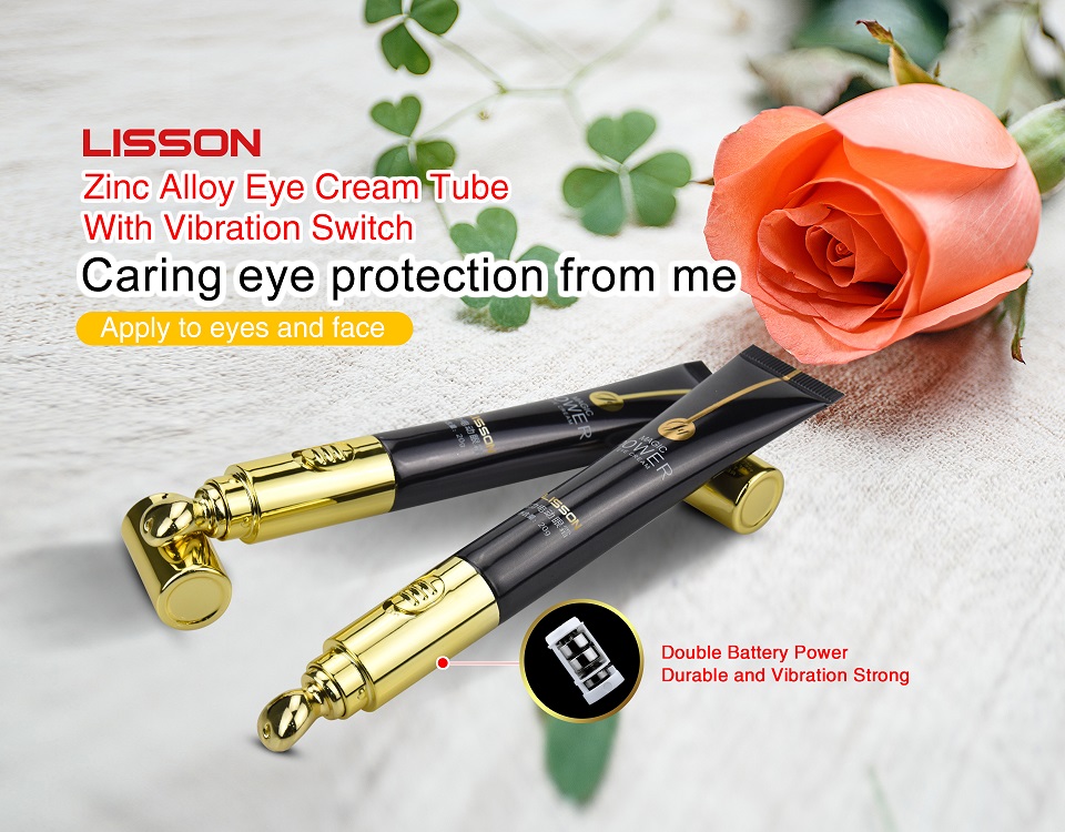 Zinc Alloy Eye Cream Tube With Vibration Switch