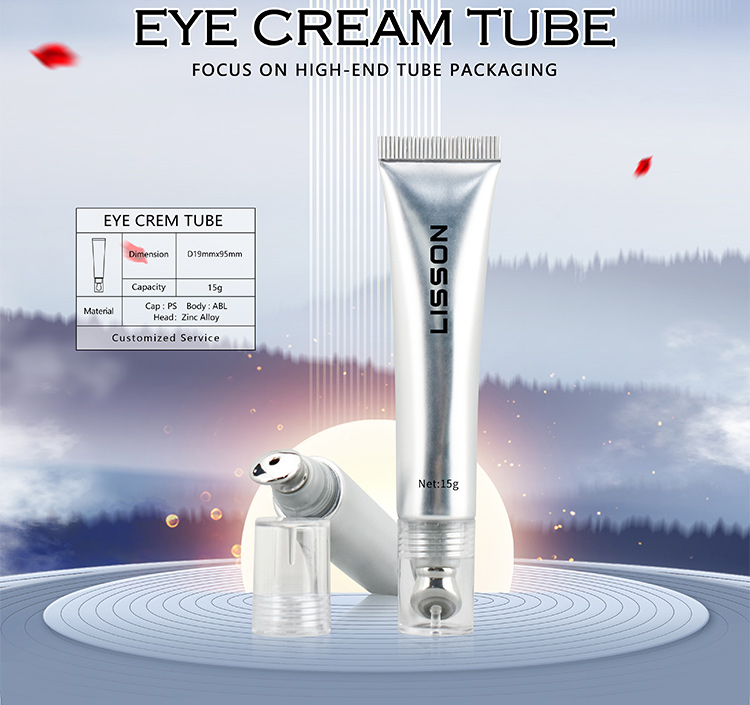 Eye Cream Tube with Metal Applicator