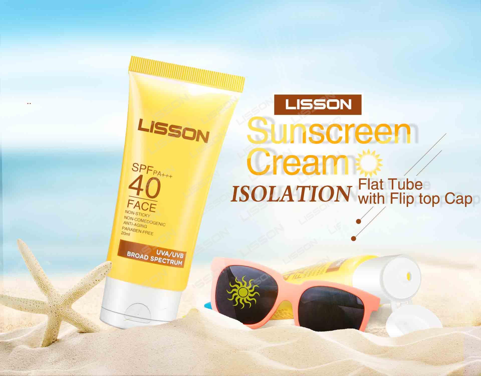 Supply Flat Tube with Flip top Cap for Sunscreen Cream