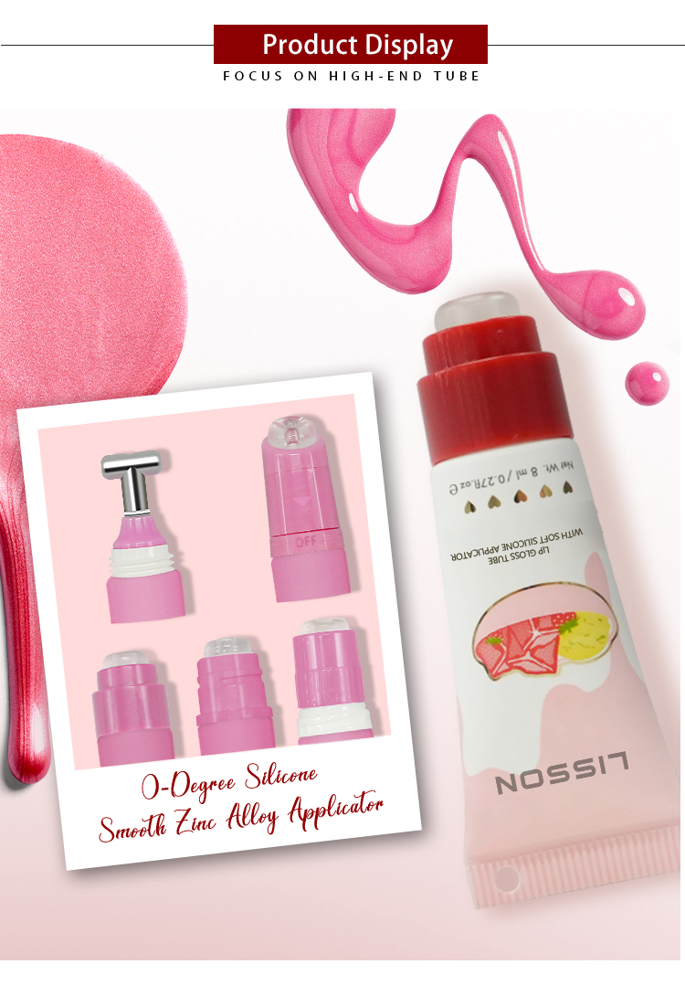 Lip Gloss Tube With Super Soft Silicone Applicator Supper Soft Slicone Lip Gloss Tubes