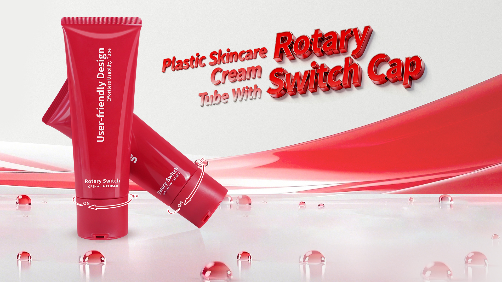 Rotary Switch Cap Tubes Cosmetic Tubes with Rotary Switch Cap