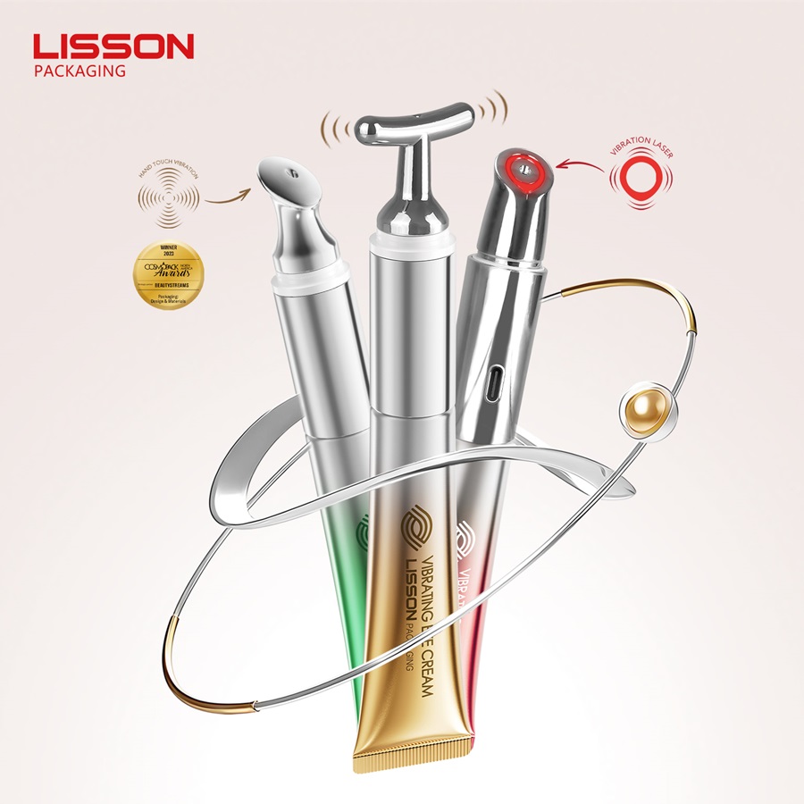 Eye Cream Tube with Vibration Massage Applicator