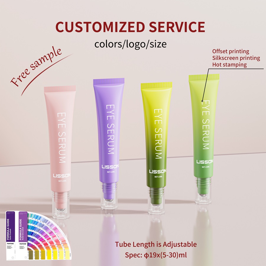 Steel Roller Ball Applicator PE Cosmetic Tube