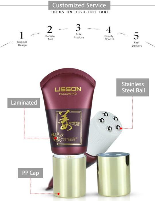 five rollers massage lotion tube