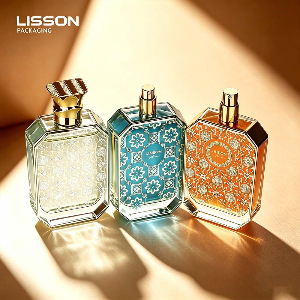 Octagon Glass Fragrance Bottle