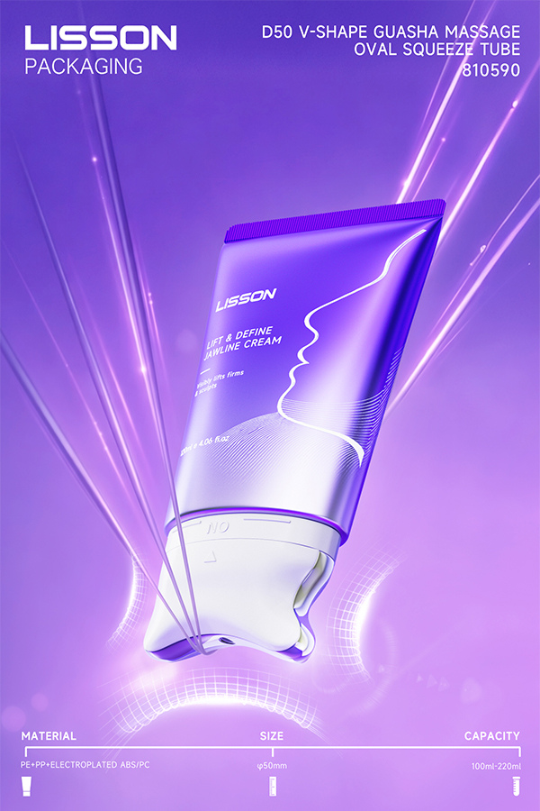 Twist open massage squeeze tube