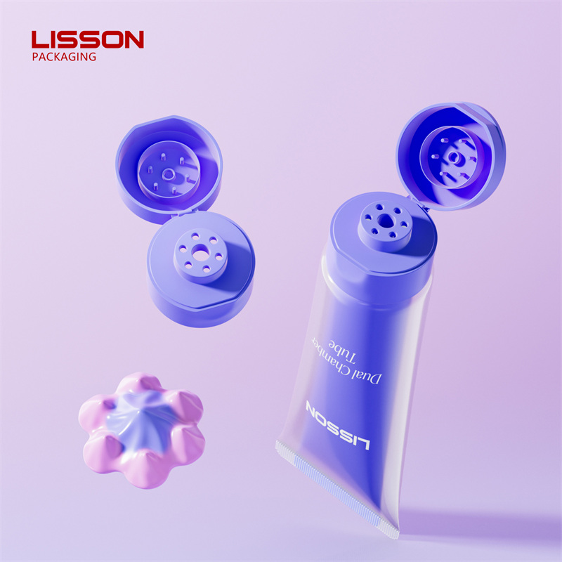 Dual Chamber Cosmetic Tube Packaging
