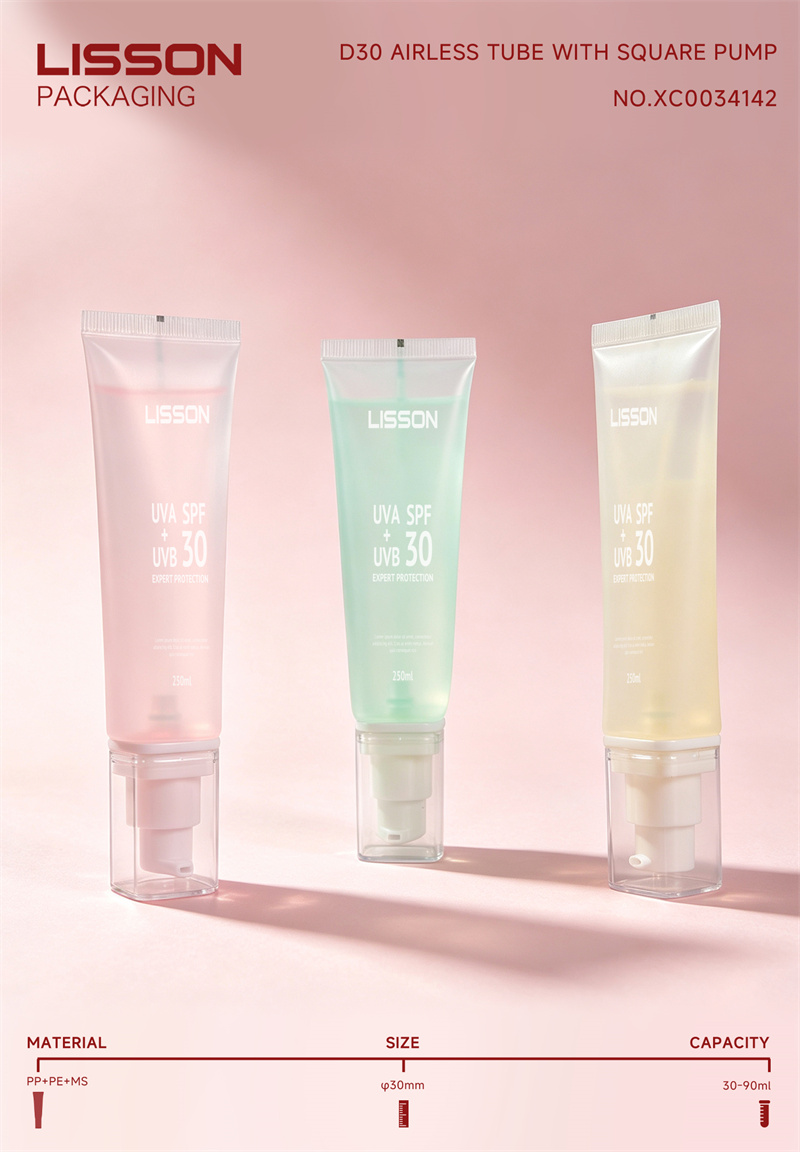  Square Cap Cosmetic Tube