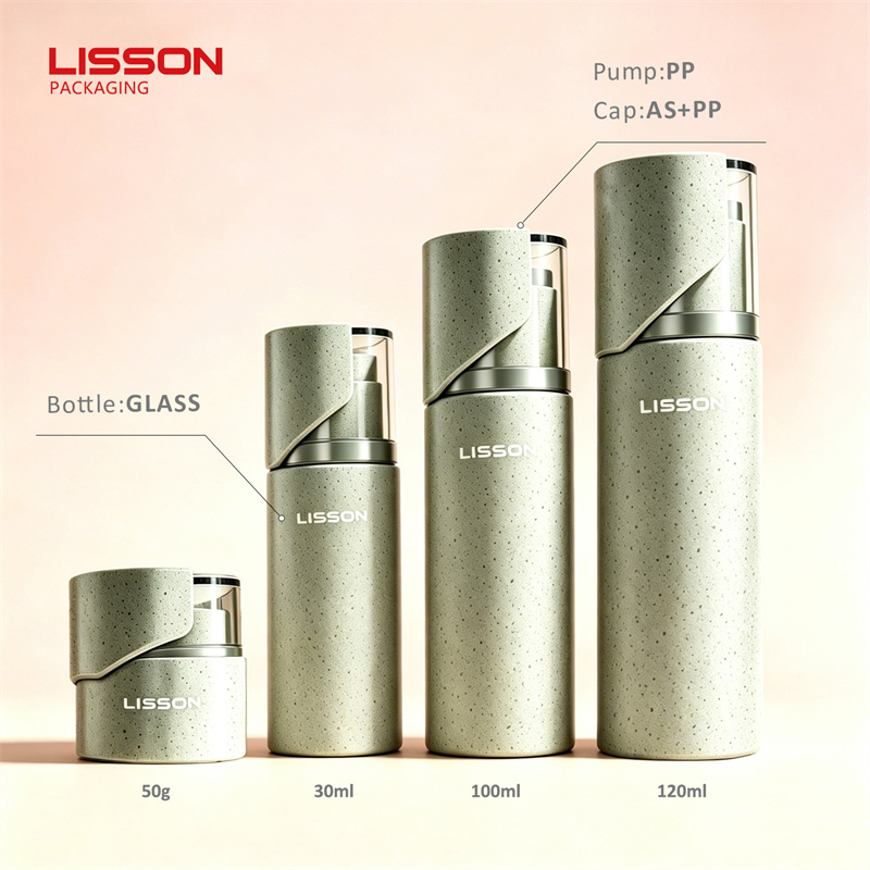 Speckled Glass Cosmetic Packaging Se