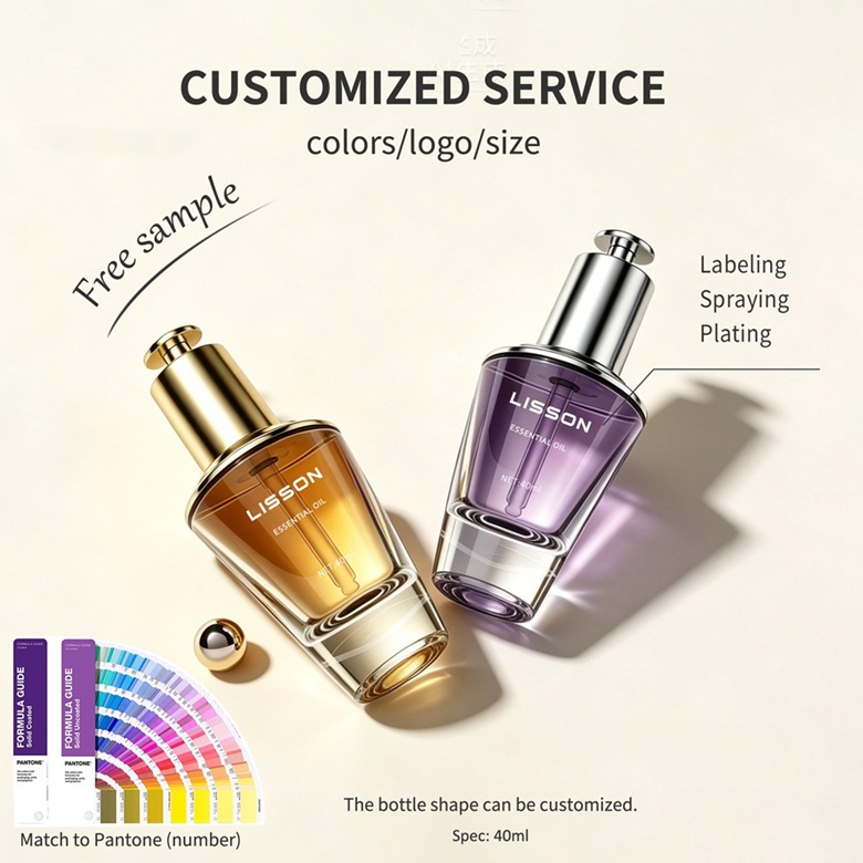 Custom Glass Dropper Bottles for Serums & Oils