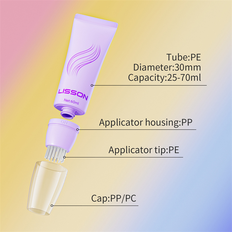 custom squeeze tube with massage head