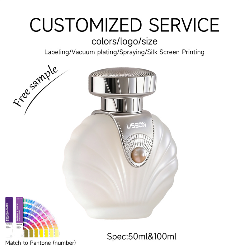 niche brand aesthetic glass fragrance bottle