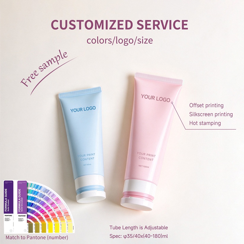 Custom Double Color Cosmetic Tube