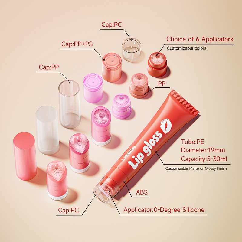 0-Degree Silicone Lip Gloss Tube