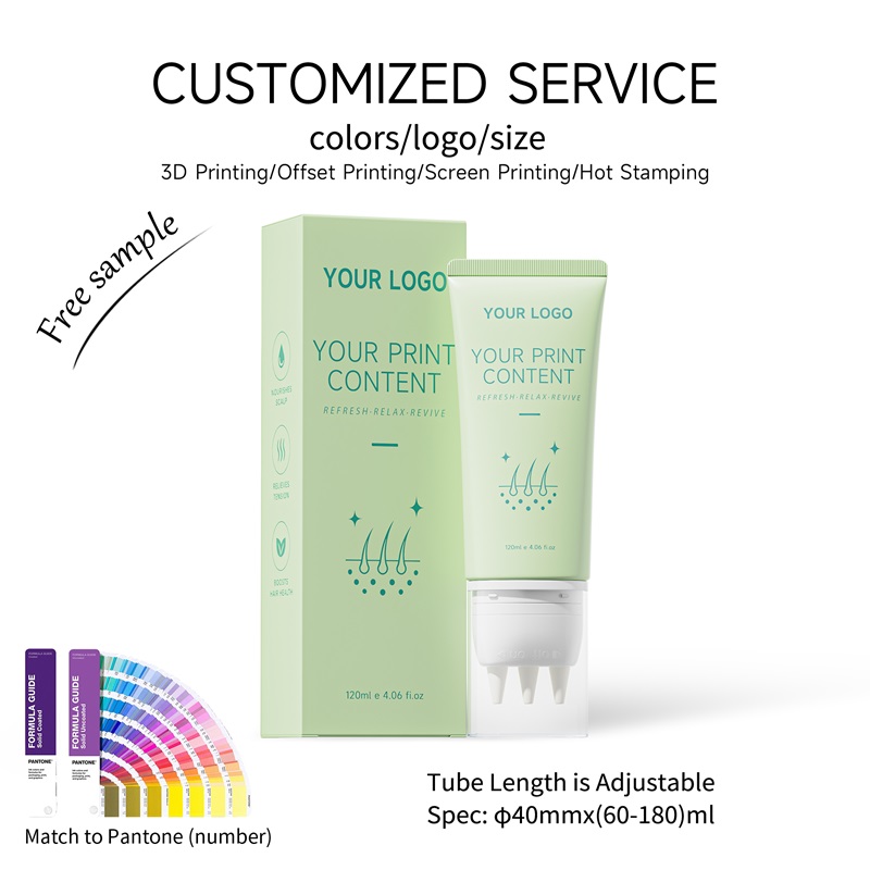 Empty Scalp Care Plastic Squeeze Tube