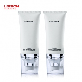 Airless Pump Flat Oval Lotion Tube