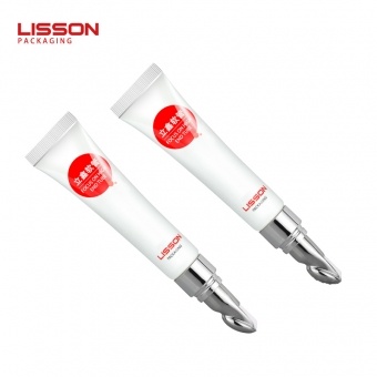 Luxury 15ml Eye Cream Tube Packaging with Zinc Alloy Applicator