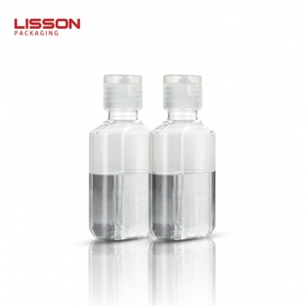 30ml 60ml 100ml Oval PET Bottle with Flip Top Cap