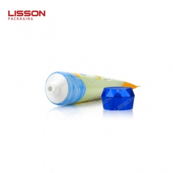 Sunscreen Cream Squeeze Tube with Flip Top Cap