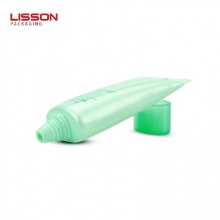 Green Oval Plastic Tube