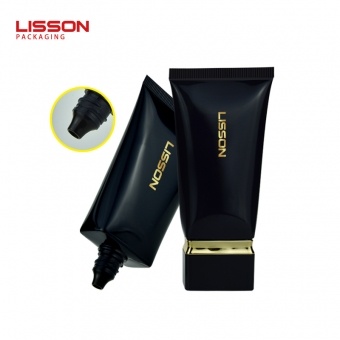 50ml 80ml 100ml Empty Black Square Plastic Cosmetic Tube with Screw Cap Sunscreen Tubes