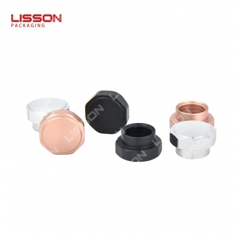 Aluminum cosmetic tubes with metal caps and accessories