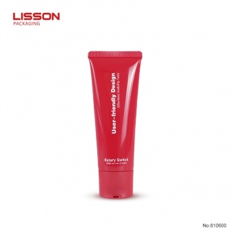 Custom Plastic Skincare Cosmetic Tubes with Rotary Switch Cap