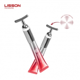 Vibrating Massage T-Shaped Eye Cream Tube Packaging Logo Printed