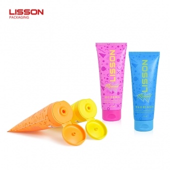 Plastic Cosmetic Squeeze Tube With Flip Top Lid