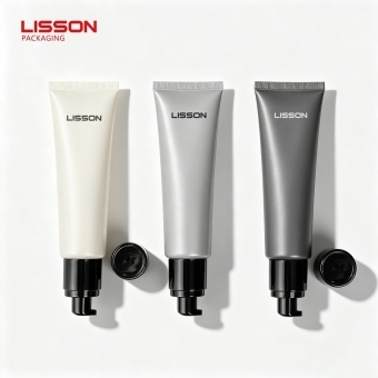 Custom D30 Semi-Covered Airless Pump Tube Cosmetic Packaging