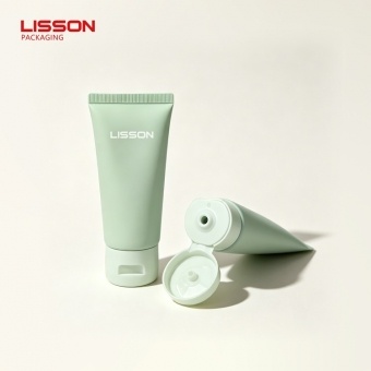 PE Cosmetic Squeeze Tube with PP Right-Angle Flip Top Cap