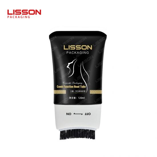 PE Hair Care and Hair Dye Tube with Brush Applicator