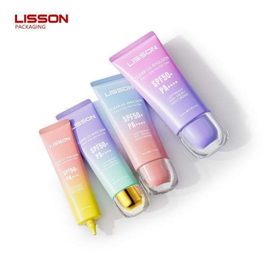 Custom Cosmetic Oval Tube With Double Layer Cap