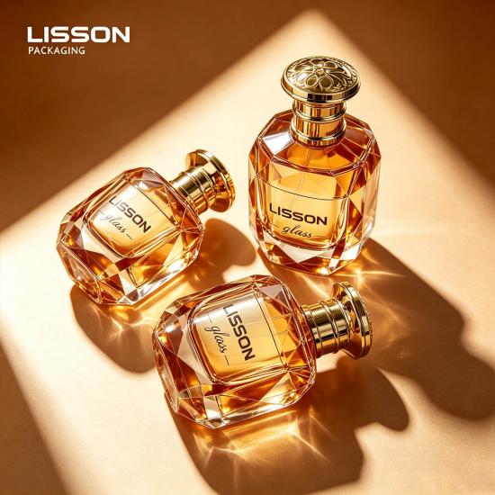 100ml Luxury Diamond-Cut Glass Perfume Bottle
