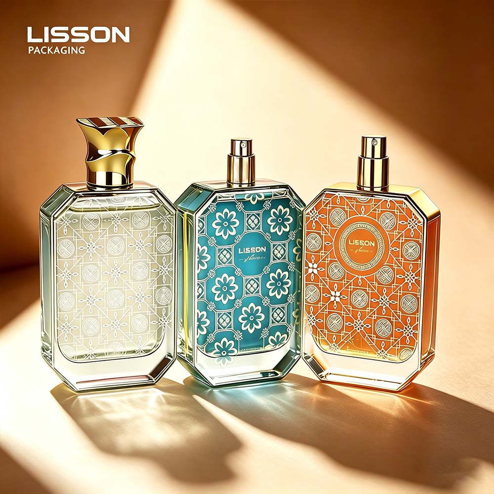 Patterned Perfume Packaging Bottle
