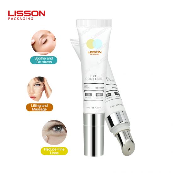 D19 Eye Cream Tube with Curved Zinc Alloy Applicator Tip