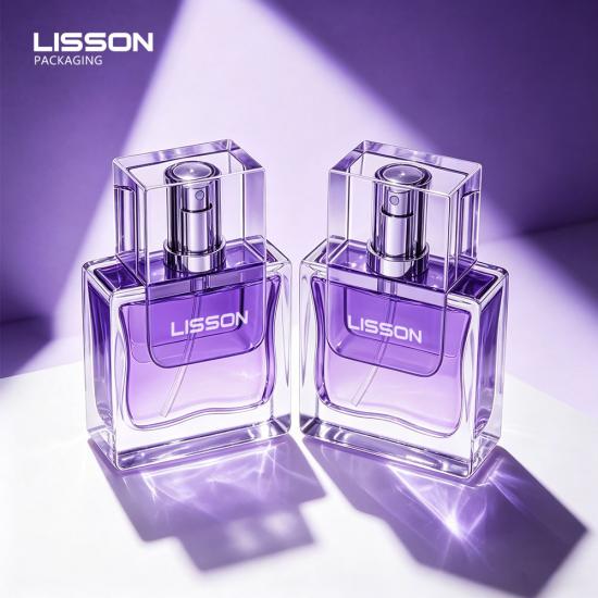 15ml 30ml Flat Square Perfume Glass Bottle