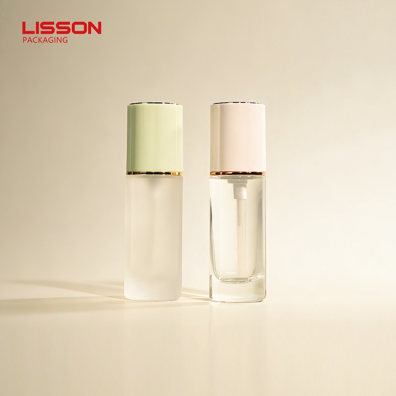 25ml Glass Foundation Bottle with Lotion Pump