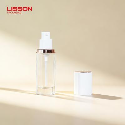 25ml Glass Foundation Bottle with Lotion Pump