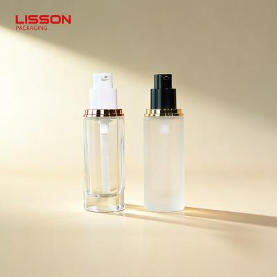 25ml Glass Foundation Bottle with Lotion Pump