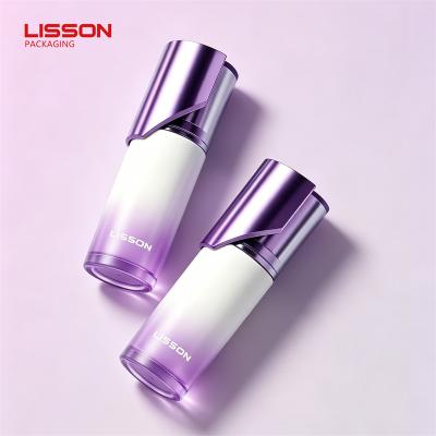 Metallic Purple Skincare Glass Bottle