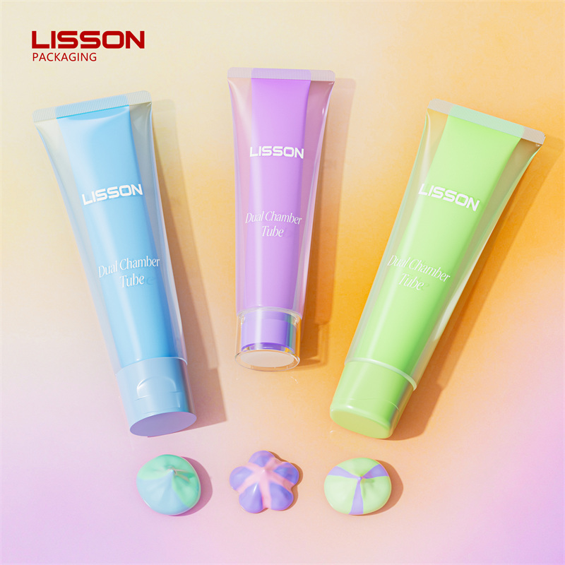  Dual Chamber Cosmetic Tube Packaging