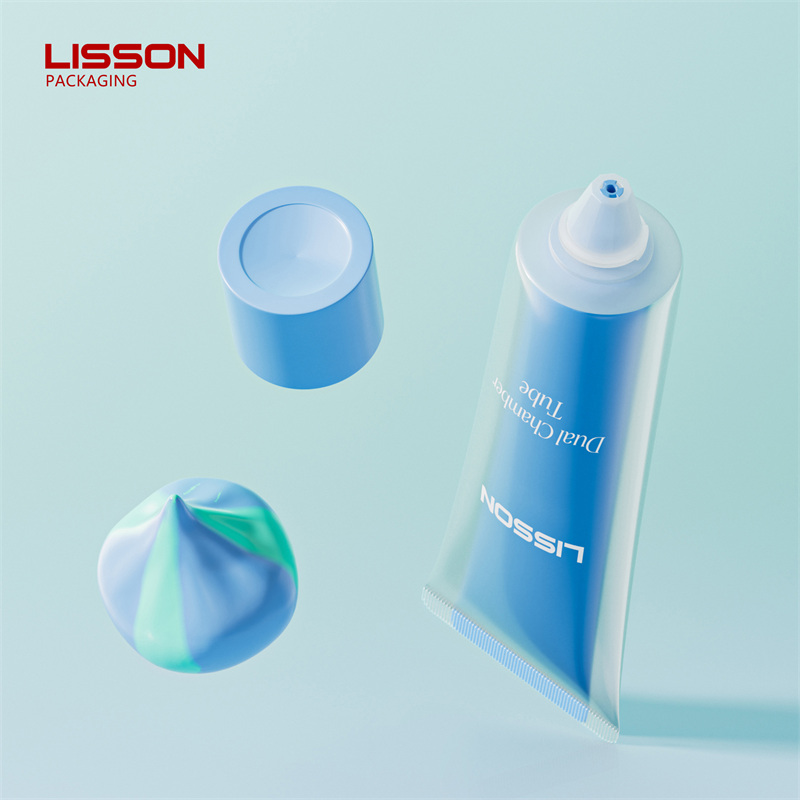  Dual Chamber Cosmetic Tube Packaging