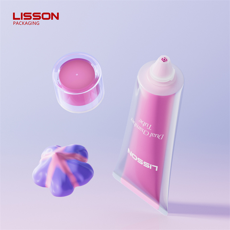  Dual Chamber Cosmetic Tube Packaging