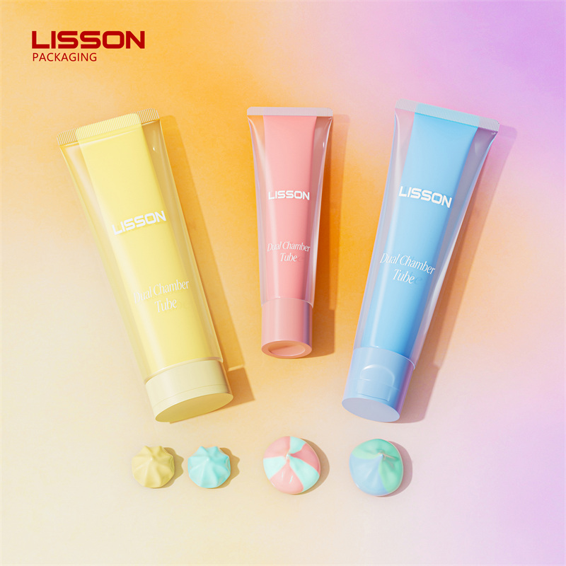  Dual Chamber Cosmetic Tube Packaging