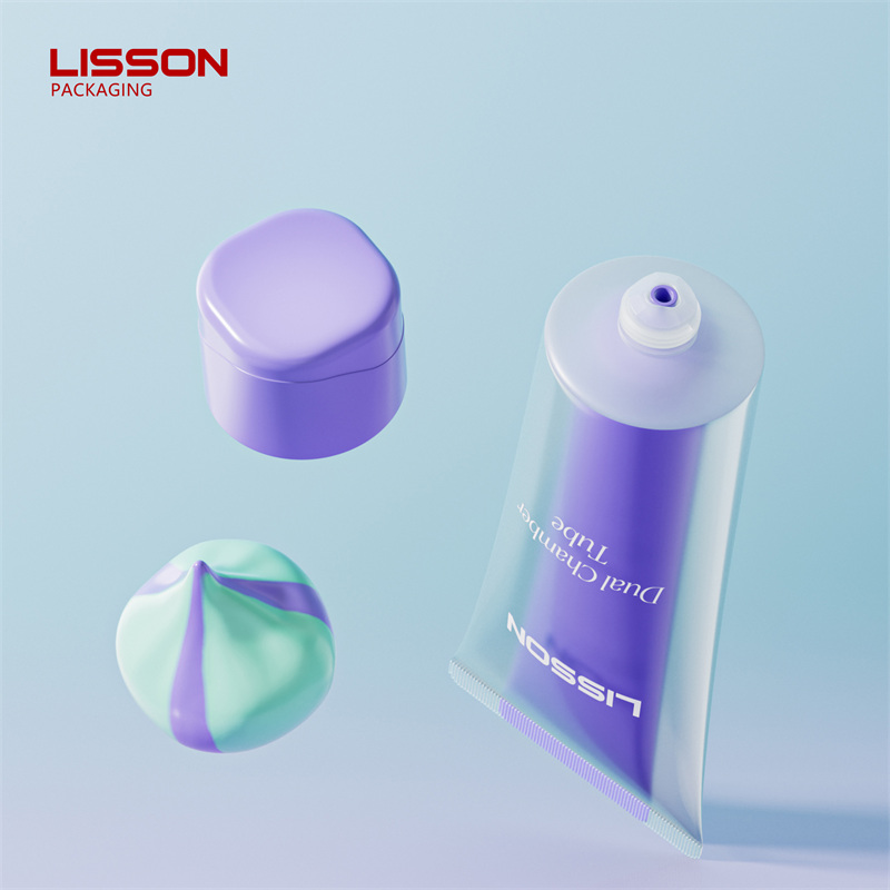  Dual Chamber Cosmetic Tube Packaging