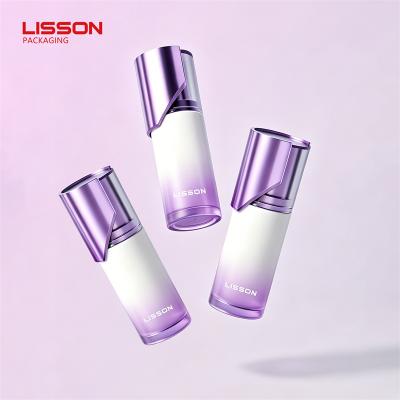 Metallic Purple Skincare Glass Bottle